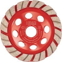 SPX Turbo A dimanta slīpēšanas disks Izcils dimanta slīpēšanas disks īpaši efektīvai betona, klona un dabīga akmens slīpēšanai, neskrāpējot virsmu