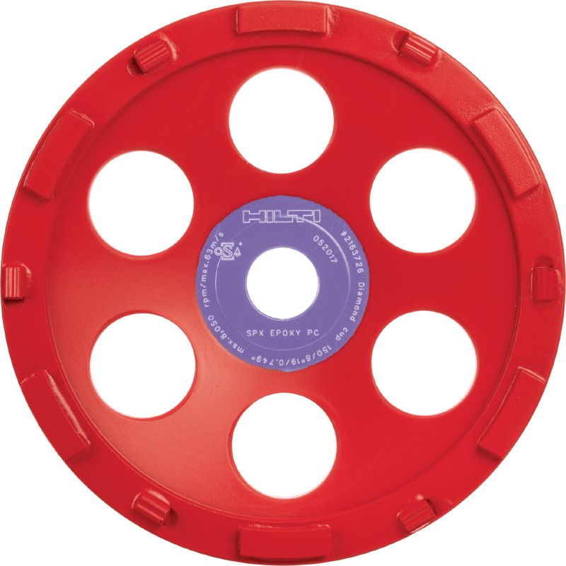 SPX epoksīdsveķu dimanta slīpēšanas disks (saderīgs ar DG/DGH 150) Izcils dimanta slīpēšanas disks instrumentam dimanta slīpēšanas instrumentam DG/DGH 150 — biezu pārklājumu, piemēram, epoksīda, noņemšanai.