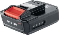 B 12–30 12 V akumulators Kompakts un ļoti viegls 12 V litija jonu akumulators.