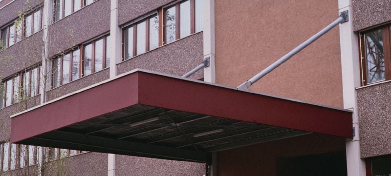 HST2-R ķīļenkurs Standarta ķīļenkurs lietošanai betonā ar plaisām (A4 SS) Pielietojumi 1