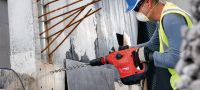 Perforators TE 60-AVR Daudzpusīgs un jaudīgs perforators SDS Max (TE-Y) ar aktīvās vibrācijas kontroles tehnoloģiju (AVR) urbšanas un kalšanas darbiem betonā Pielietojumi 1